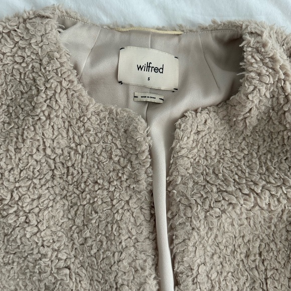 Aritzia Wilfred Sherpa Coat - Picture 3 of 4
